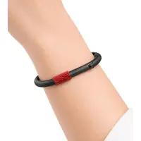 Calvin Klein Stilvolles Damen Edelstahl-Armband in Karabiner-Form Arm-Schmuck Handgelenk-Schmuck KJJHBD11010 Schwarz