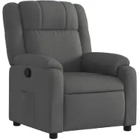 vidaXL Relaxsessel, Stoff, Dunkelgrau
