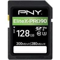 PNY X-PRO 90, 128 GB, SDXC, Klasse 10, UHS-II, 300 MB/s, 280 MB/s