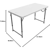 Lifetime Ultra-resistant Folding 122x61x Uv100 56-91.5 Cm Tisch