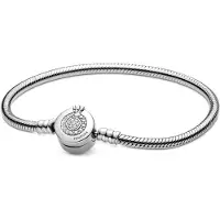 Pandora 599046C01 Damen-Armband Moments Funkelndes Crown O Silber