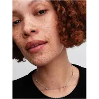 Pandora 394231C01-40 Damen-Kette Schleife Memoire Silber