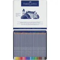 Faber-Castell Faber Castell - Goldfaber Aqua Aquarellstift, 24er Metalletui (114624)