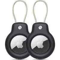 TechProtection Rough Vein 2-pack case for Apple AirTag - black