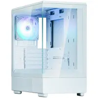 Zalman P10 White, Mini Tower, PC, Weiß, micro ATX, Mini-ITX, Kunststoff, Stahl, Gehärtetes Glas, Multi