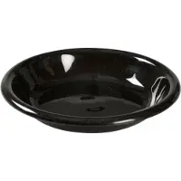 Abena Mehrweg Teller, schwarz, 550 ml 1999903798 , 1 Packung = 12 Stück
