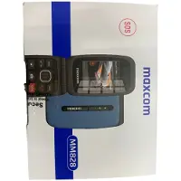 Maxcom Comfort MM828 4G, Klapphandy, Dual-SIM, 6,1 cm (2.4"), 0,08 MP, 1000 mAh, Blau