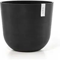 Ecopot's Blumentopf "Oslo 45 + Wassersystem Dunkelgrau", für innen und außen: frostsicher, bruchsicher und lichtbeständig