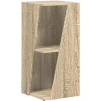 vidaXL Seitenregal Sonoma-Eiche 33 x 32 x 70,5 cm Holzwerkstoff