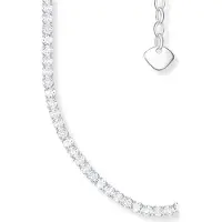 Thomas Sabo Halskette mit weissen Steinen Silber