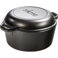 Lodge Double Dutch Oven L8DD3, Füllmenge ca. 4,7 L