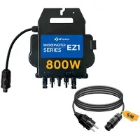 Enjoy solar APsystems Mikrowechselrichter mit WLAN & Bluetooth, PV VDE , Plug & Play Wechselrichter ideal für Balkonkraftwerk (EZ1-M 800W