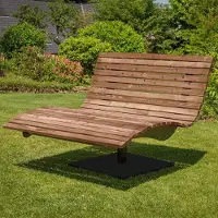 SCALANT Waldsofa Swing mit Auflage, Kissen und Schutzhülle, Thermokiefer, 360° drehbar