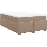 Syfax Boxspringbett Matratze Cappuccino-Braun 140x200cm Kunstleder