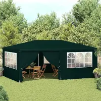 vidaXL "2026 Promotion" Profi-Partyzelt mit Seitenwänden 4×6 m Grün 90 g/m² - Pavillons & Partyzelte CC26682