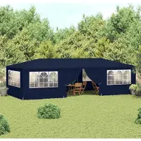 vidaXL "im Angebot" Profi-Partyzelt mit Seitenwänden 4×9 m Blau 90 g/m² - Pavillons & Partyzelte CC20190