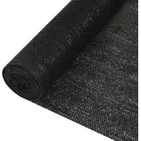 vidaXL Zaunblende Schwarz 2x10 m HDPE 195 g/m²