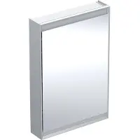 Geberit ONE Spiegelschrank mit ComfortLight, 1 Tür, Aufputzmontage, Aluminium eloxiert, 60x90cm, 50