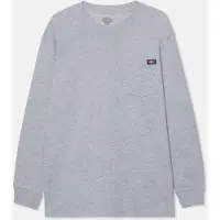 Dickies Taschen Langarm Baumwoll Herren T-Shirt in Grau