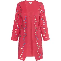 IZIA Strickjacke Damen Rosa
