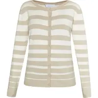 Usha Strickjacke Damen Stein Wollweiss