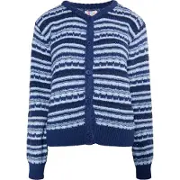 IZIA Strickjacke Damen Marine Mehrfarbig