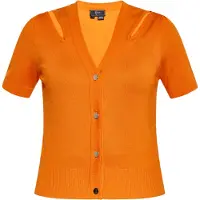Faina Strickjacke Damen orange
