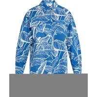 Usha Hemd Damen Blau Wollweiss