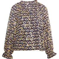 IZIA Bluse Damen Marine Mehrfarbig