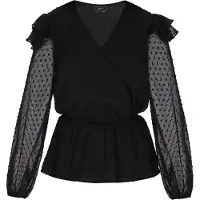 Faina Bluse Damen schwarz