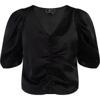 Faina Drapiertes Top Damen schwarz