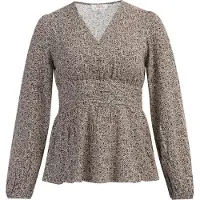 Usha Bluse Damen Beige Mehrfarbig