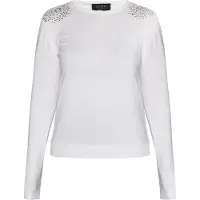 Usha Strickpullover Damen weiss