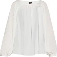 Usha Bluse Damen Wollweiß