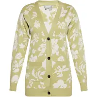 Usha Strickjacke Damen Hellgrün Wollweiss