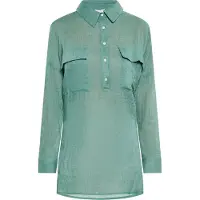 Usha Bluse Damen Salbeigrün