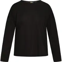 Usha Langarmbluse Damen schwarz
