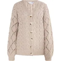 Usha Strickcardigan Damen Graubeige