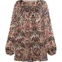 Usha Bluse Damen Braun Mehrfarbig