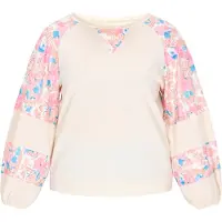 Usha Bluse in großen Größen Frauen Beige