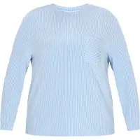 Usha Bluse in großen Größen Frauen hellblau