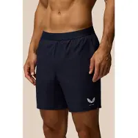 Castore Marken Elastische Shorts Polyester Herren Blaue Sportshorts