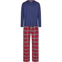 Phil&Co. Herren Pyjama Flanell Schlafanzug, Pyjama Set, Nachtwäsche
