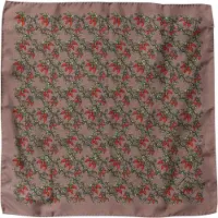 Dolce&Gabbana Braunes Chilis-Seidentuch Herren Foulard Schal