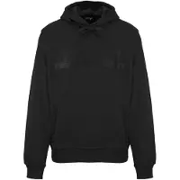 Diesel - Kapuzenpullover „black Caviar" Mit Einfarbigem Logo