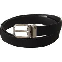 Dolce&Gabbana Schwarzer Stoffgürtel