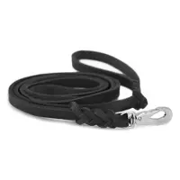 Dogman Leather Leash Lina Black L 18mm x 180cm