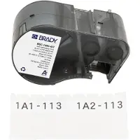 Brady M5C-1500-427, Vinyl, Schwarz auf weiss/Transparent, 38.10 mm x 7.62 m, Kabeldurchmesser 4.00