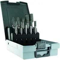 Tivoly Tivoli Carbide Fräserset FLK10 Ø 6 und Ø 12 Schaft 6 mm (10 verschiedene Fräser)
