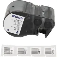 Brady M5-97-488, Polyester, Schwarz auf weiss, 22.86 x 22.86 mm, permanent(280 E.)